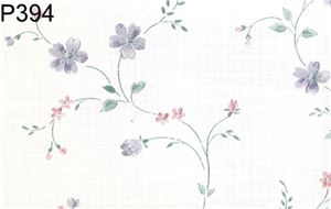 BH394 - Prepasted Wallpaper, 3 Pieces: Lavender Floral