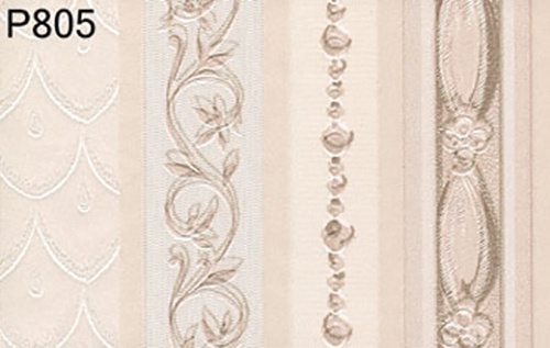BH805 - Prepasted Wallpaper, 3 Pieces: Beige Stripes