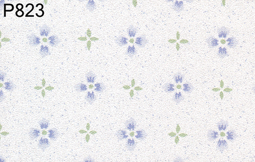 BH823 - Prepasted Wallpaper, 3 Pieces: Periwinkle Blossom