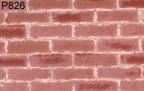 BH825 - Prepasted Wallpaper, 3 Pieces: Red Brick