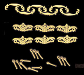 BLD122 - Victorian Drawer Pull-Medium 6Pcs