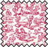 BPFFR02 - Discontinued: ..Silk Fabric: Campagne Toile Red