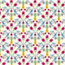 BPHAM108 - 1/2In Scale Wallpaper, 6pc: Pennsylvania Dutch