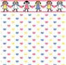 BPHCH107 - 1/2In Scale Wallpaper, 6pc: Rag Dolls