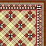 BPHVT307 - 1/2In Scale Wallpaper, 6pc: Victorian Tile