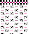 BPQCT100 - 1/4In Scale Wallpaper, 6pc: Cowabunga