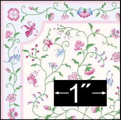 BPRG230 - Rug: Papillon Blueberry (Half Scale)