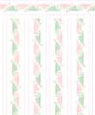 BPQVT103R - 1/4In Scale Wallpaper, 6pc: Fern Dance, Rose