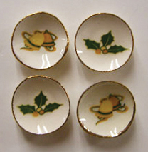 BYBCDD003S - Small Holly &amp; Yellow Bells