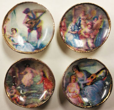 BYBCDD006S - Small Romance Plates, 4pc, Half Scale
