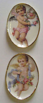 BYBCDD123 - Boy &amp; Girl Angel Platter 2Pcs.
