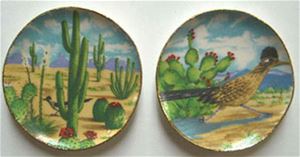 BYBCDD302 - Cactus &amp; Road Runner Platters