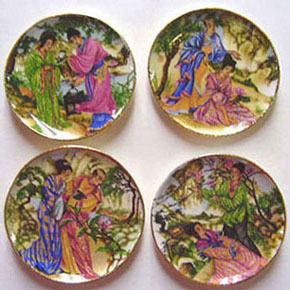 BYBCDD311 - Oriental Romance Platters, 4Pc