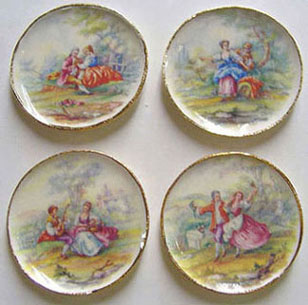 BYBCDD381 - 4 Pink Romance Platters
