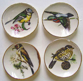 BYBCDD39 - 4 New Bird Plates