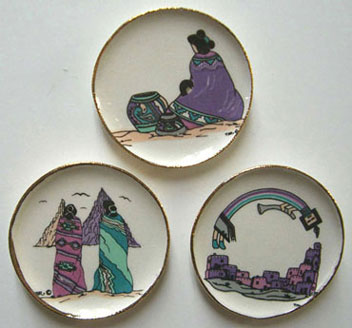 BYBCDD408 - 3 Lavender Southwest Platters