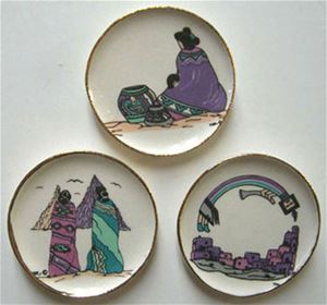 BYBCDD408 - 3 Lavender Southwest Platters