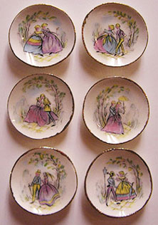 BYBCDD421S - Small Pastel Romance Dish Set