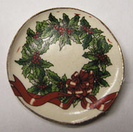 BYBCDD588 - Wreath With Bow Platter