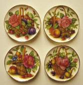 BYBCDD616 - Flower and Fruit Platters, 4pc