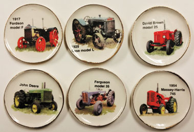 BYBCDD633 - Farm Tractor Platters, 6pc