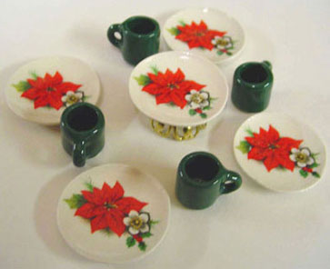 BYBCDD82 - Dessert Set-Poinsettia