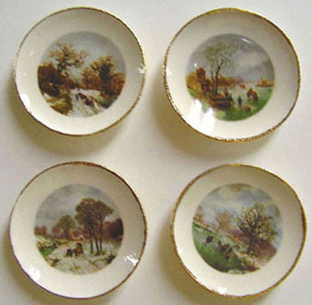 BYBCDDG - 4 Winter Scene Plates