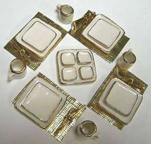 BYBCER127 - Square Dish Dinner Set