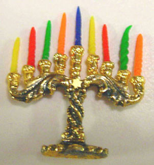 BYBJC15 - Patina Menorah &amp; Candles
