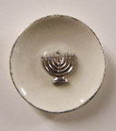 BYBJC29 - Silver Menorah Plate