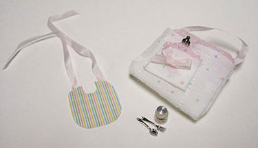 BYBMAX7-9B - Baby Tote Bag, Bib, &amp; Food