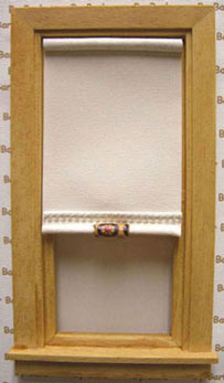 BYBWS14 - Designer Window Ecru Shade, Ecru Trim