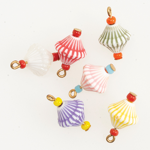 CAR1289S - Lantern Ornaments, 6 Ast Strip