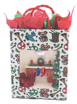 CAR1428 - Christmas Scene In Bag