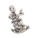 CARLP2196 - Teddy Bear On Skis Orn Sterling Silver