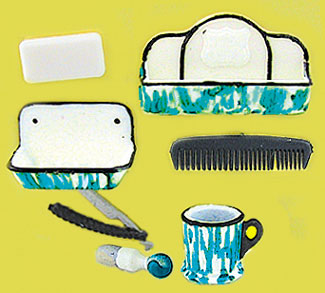 CAR0895 - Shaving Accessories 6 Pcs Flow Blue
