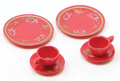 CB065R - Dinnerware Set-Red
