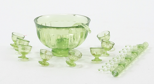 CB120G - Punch Bowl Set, Green