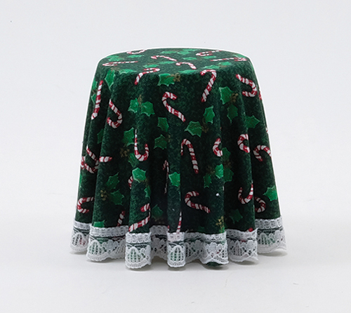 CB123G - Discontinued: Skirted Table-Christmas Green