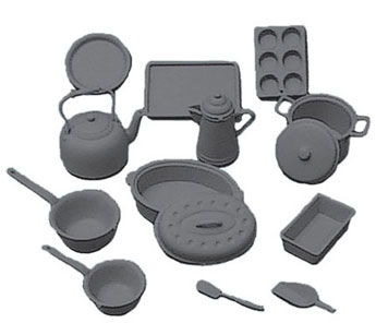 CB2213 - Cookware Kit, Black, 14 Piece