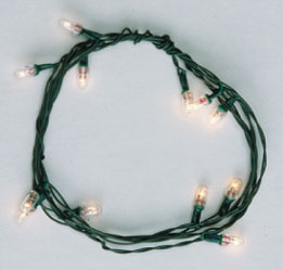 CK1020-1 - Clear Christmas Bulb String, 12 Bulb