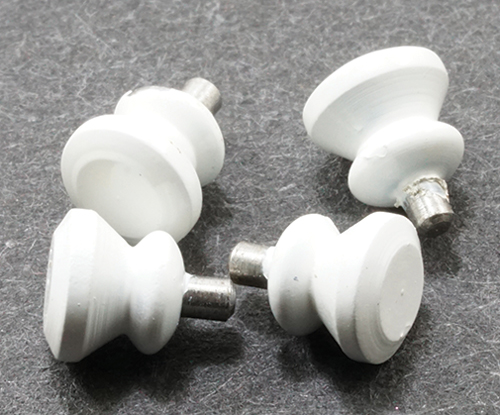 CLA05530 - White Knobs, 6/Pk