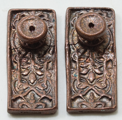 CLA05613 - Ornate Door Knob, 4/Pk, Oil Rubbed Bronze