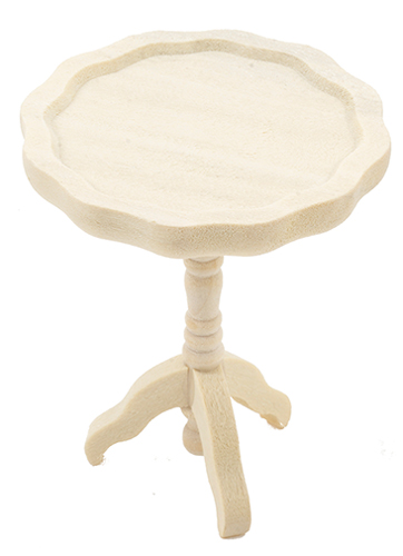 CLA08606 - Pie Crust Table, Unfinished  ()