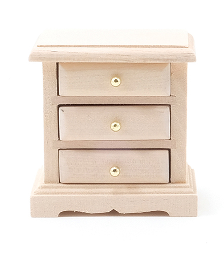 CLA08700 - Discontinued: ..3-Drawer Night Stand, Unfinished