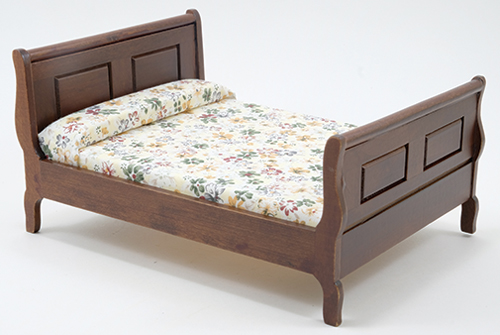 CLA10448 - Sleigh Bed, Walnut  ()