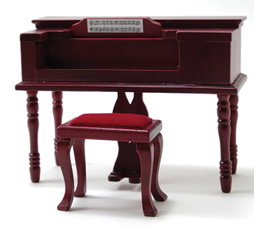 CLA10564 - Spinet Piano, Mahogany