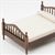 CLA10947 - Double Bed, Walnut, NEW FABRIC  ()