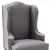 CLA10990 - Chair, Walnut with Gray Fabric  () (NEW DESIGN)