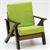 CLA12048 - Walnut Chair, Green